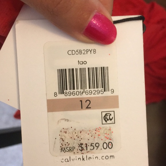 Orange Glitter CK Formal dresses - Picture 8 of 9